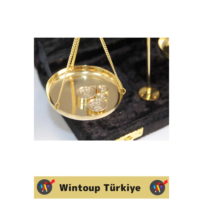 Premium Sevgili Arkadaş Özel Hediyelik Dekoratif Çok Şık Kutulu Yüksek Kaliteli Pirinç TERAZİ 40 Gr