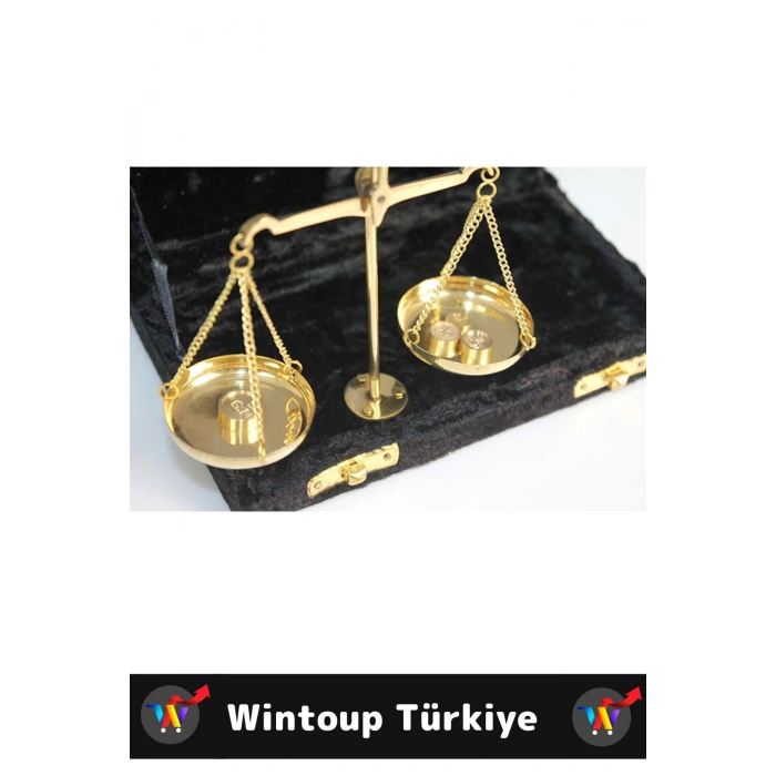 Premium Sevgili Arkadaş Özel Hediyelik Dekoratif Çok Şık Kutulu Yüksek Kaliteli Pirinç TERAZİ 10 Gr