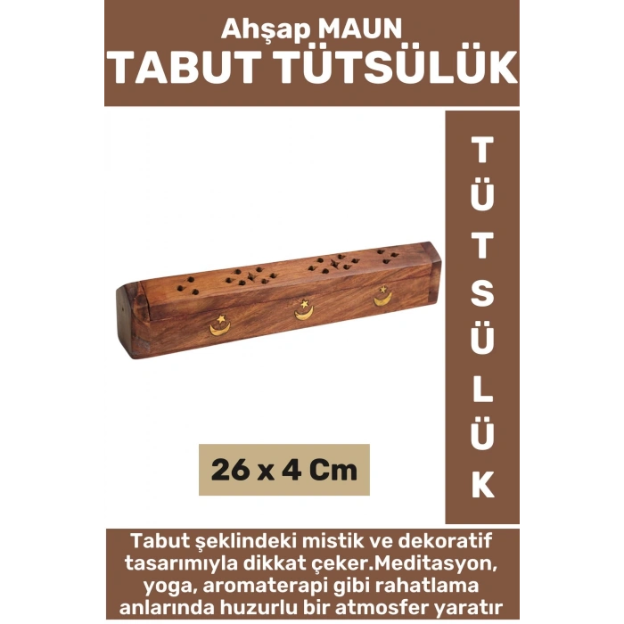 Özel Seri Yüksek Kalite Yoga Meditasyon Aromaterapi Chakra Pozitif Enerji Ahşap Maun TABUT Tütsülük