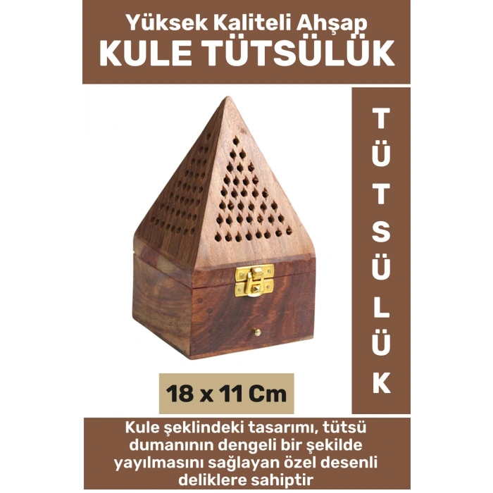 Premium Seri Yüksek Kaliteli Yoga Meditasyon Aromaterapi Chakra Pozitif Enerji Ahşap KULE Tütsülük