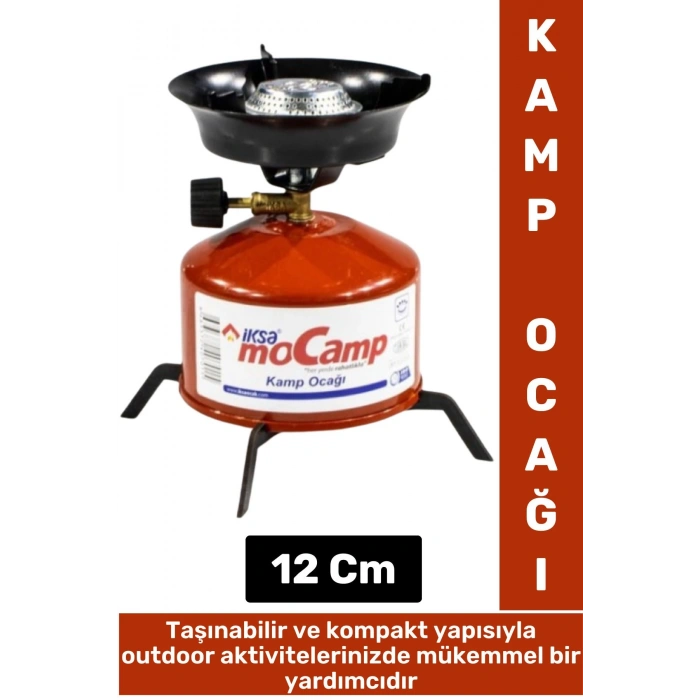 Premium Kompakt Kaydırmaz Devrilmez Ayaklı Kamp Piknik Balkon Ayarlanabilir KAMP OCAĞI SETİ