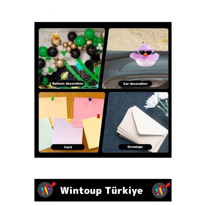 Premium Cam Metal Plastik Ahşap Mermer Çift Taraflı Şeffaf Nano Yuvarlak Montaj Macunu 420 Adet