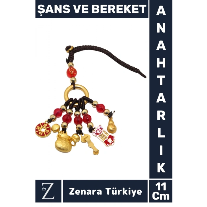 Özel Tasarım Yüksek Kaliteli Dayanıklı Dekoratif Şık Özel Gün Hediyelik ŞANS VE BEREKET Anahtarlık