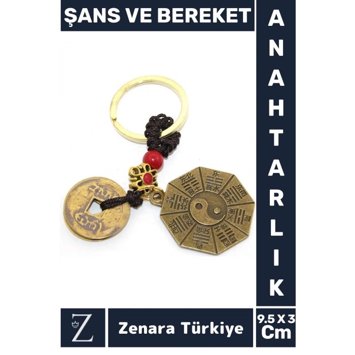 Özel Model Yüksek Kaliteli Dayanıklı Dekoratif Şık Özel Gün Hediyelik ŞANS VE BEREKET Anahtarlık