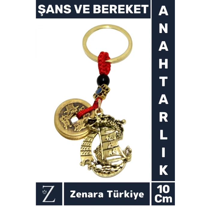 Premium Yüksek Kaliteli Dayanıklı Dekoratif Şık Özel Gün Hediyelik ŞANS VE BEREKET Anahtarlık