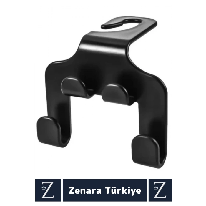 Premium Sert Plastik Yüksek Ağırlık Güçlü Tutuş Çanta Takım Elbise Araç Arka Koltuk Kancası 4 Adet