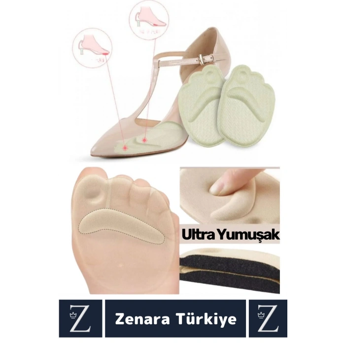 Ultra Konforlu Gündelik Kullanım Bunyon Yumuşak Pamuklu İnce Esnek Model Sünger Ayakkabı Pedi 1 Çift