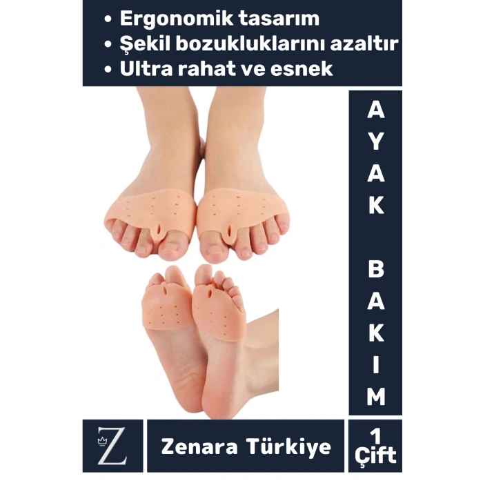 Premium Ergonomik Ayak Bunyon Makaralı Ultra Esnek Rahat Silikon Ayak Parmak Ayırıcı Düzeltici