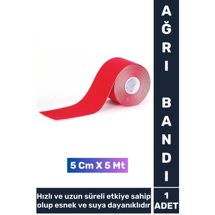 Premium Hızlı Uzun Süre Etkili Kas Bel Bacak Kol Boyun Sırt Omuz Karın Kalça Isı Ağrı Bandı Kırmızı