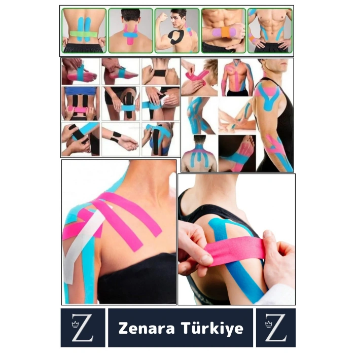 Premium Hızlı Uzun Süre Etkili Kas Bel Bacak Kol Boyun Sırt Omuz Karın Kalça Isı Ağrı Bandı Mavi