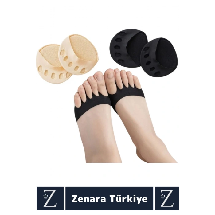 Premium Gündelik Kullanım Kayma Önleyici Ter Emici Esnek Kumaş Ayak Taban Parmak Altı Desteği