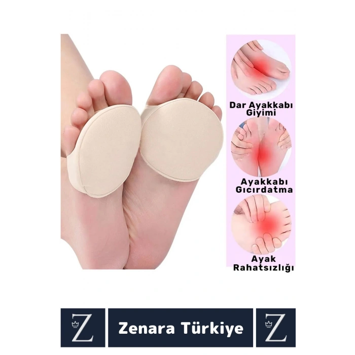 Premium Gündelik Kullanım Kayma Önleyici Ter Emici Esnek Kumaş Ayak Taban Parmak Altı Desteği 5 Çift