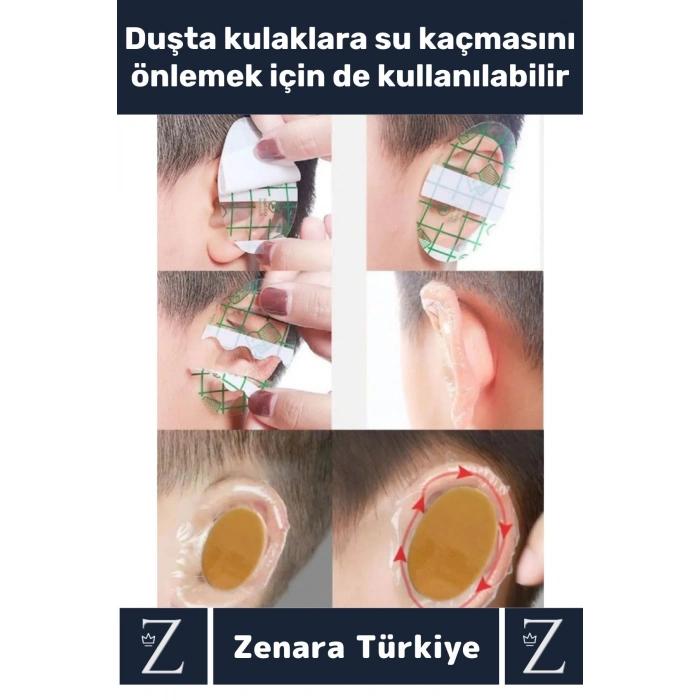 Gündelik İnce Nefes Alabilir Su Geçirmez Kulak Su Kaçma Ayakkabı Topuk Vurma Önleyici Bant 10 Adet