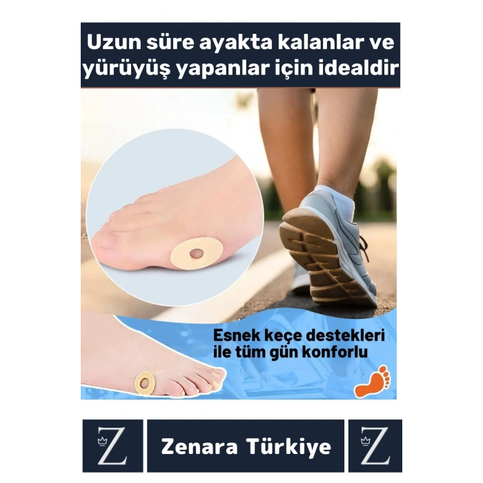 Gündelik Kullanım Konforlu Ayak Ağrı Baskı Basınç Azaltıcı Sünger Yastık Ayak Nokta Pedi 30 Adet
