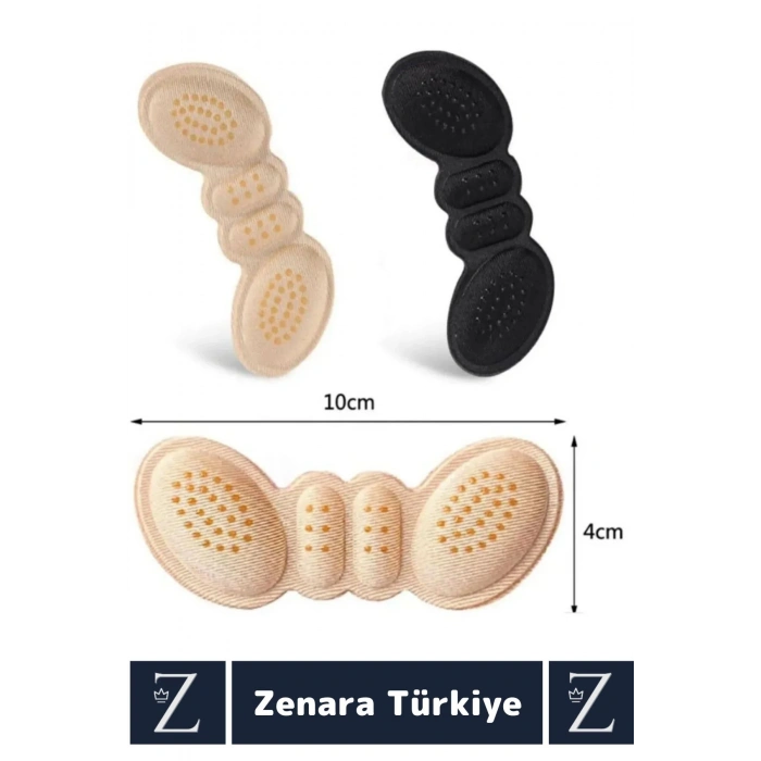 Premium Ayak Topuk Vurma Taban Arkası Koruyucu Ayakkabı Boşluk Doldurma Daraltma Pedi 5 Mm 5 Çift