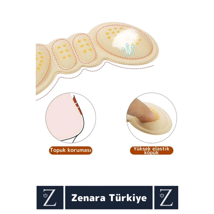Premium Ayak Topuk Vurma Taban Arkası Koruyucu Ayakkabı Boşluk Doldurma Daraltma Pedi 5 Mm
