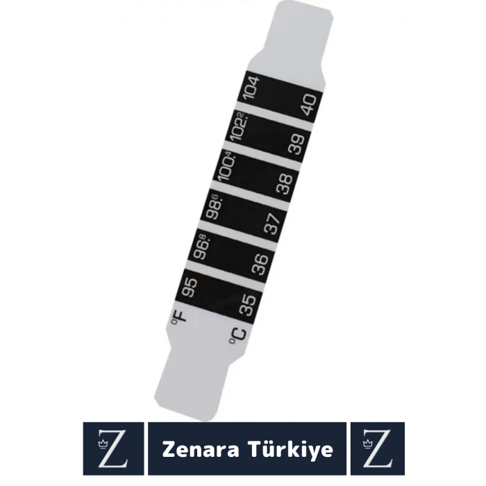 Kompakt Tüm Yaşlar İçin Şerit Bükülebilir Hafif Tek Kullanımlık Çocuk Bebek Yaşlı Ateş Ölçer 10 Adet