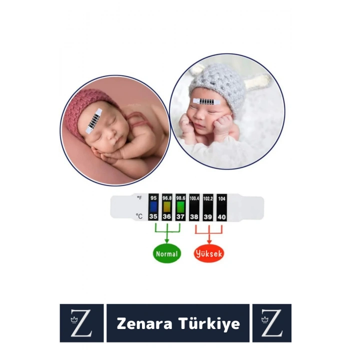 Kompakt Tüm Yaşlar İçin Şerit Bükülebilir Hafif Tek Kullanımlık Çocuk Bebek Yaşlı Ateş Ölçer 5 Adet