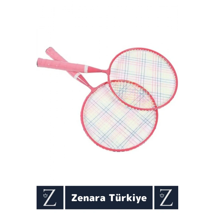 Premium Ergonomik Spor Etkinlik Fermuarlı Askılı Taşıma Çantalı 2 Raket 2 Tüy Topu Badminton Seti
