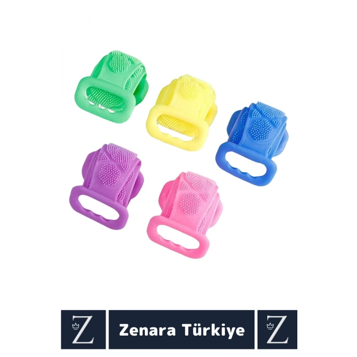 Premium Yüksek Kaliteli Ergonomik Tutuş Masaj Etkili Çift Taraflı Silikon Banyo Kesesi