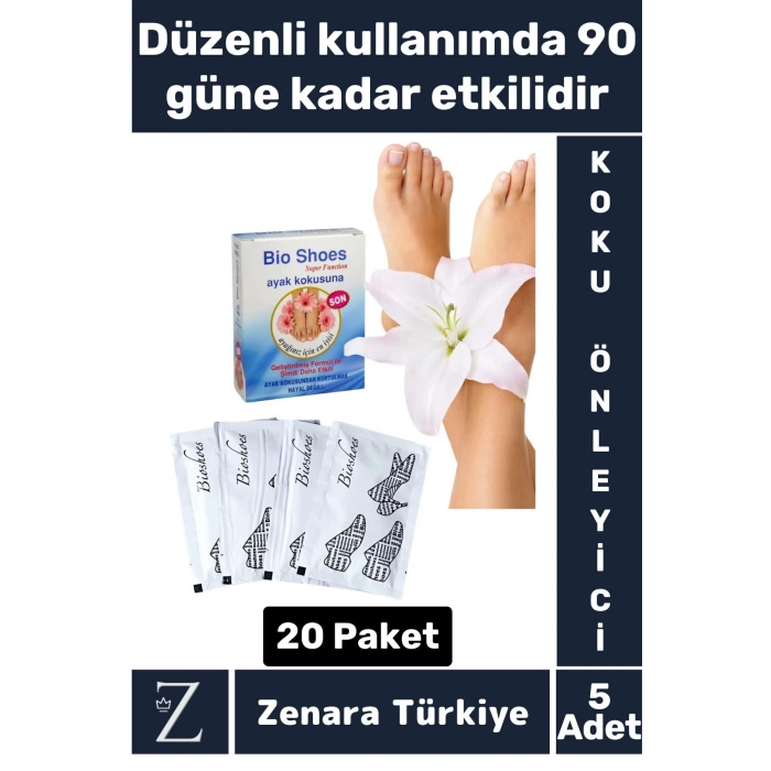 Gündelik Kullanım Kalıcı Uzun Süre Etkili Kadın Erkek Ayak Kötü Koku Önleyici Ayak Bakım Tozu 5 Adet