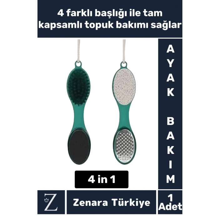 Premium Ayak Topuk Bakım Törpüsü Güzellik 4 in 1 Multifonksiyonel Ayak Topuk Bakım Aleti