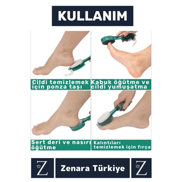 Premium Ayak Topuk Bakım Törpüsü Güzellik 4 in 1 Multifonksiyonel Ayak Topuk Bakım Aleti