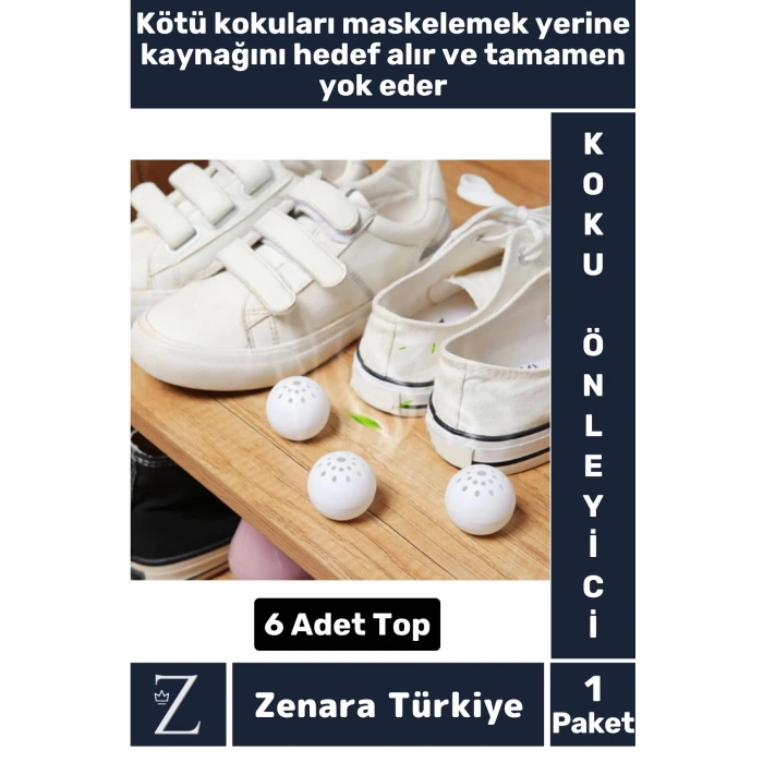 Premium Çevre Dostu Uzun Süreli Etkili Ferah Koku Spor Bot Ayakkabı Kötü Koku Giderici Top 6 Adet