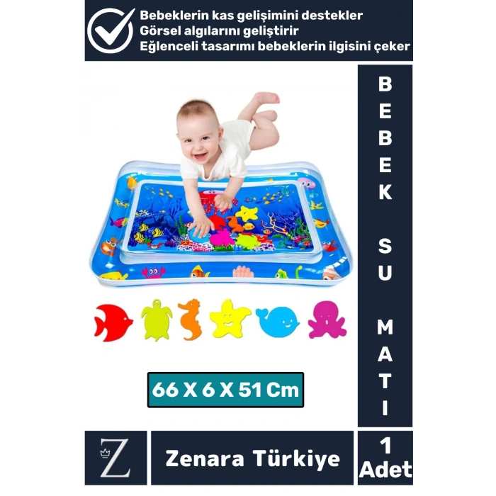 Premium BPA Free Bebek Aktivite Oyuncağı Emekleme Zamanı Yatak Minder Renkli Su Oyun Matı