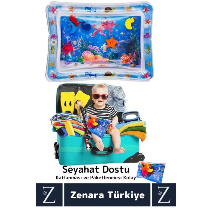 Premium BPA Free Bebek Aktivite Oyuncağı Emekleme Zamanı Yatak Minder Renkli Su Oyun Matı