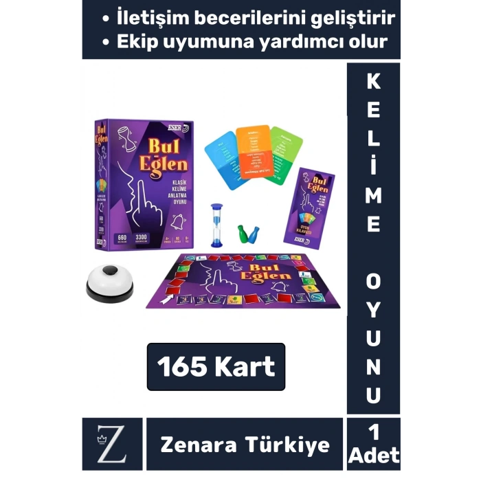 Premium Eğlenceli Kelime Bilgisi Ekip Uyumu İletişim Becerisi Gelişimi Arkadaş Grup Oyunu BUL EĞLEN