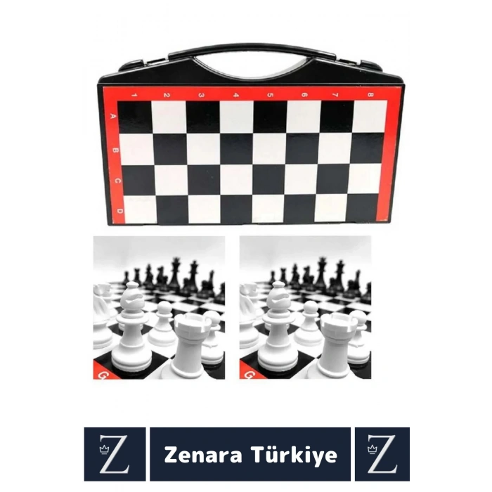 Premium Stratejik Düşünme Odaklanma Hafıza Sosyal Gelişim Çantalı Tasarım Plastik SATRANÇ