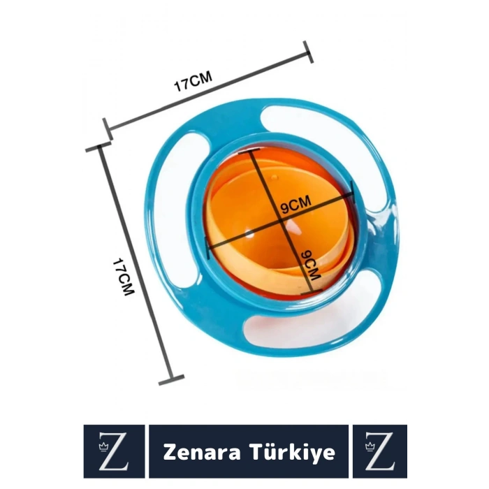 Premium BPA Free Pratik Kolay Temizlenir Dönen Tasarım Eğlenceli Dökülmeyen Bebek Mama Kasesi