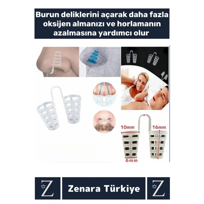 Premium Horlama Azaltıcı Rahat Nefes Alıp Verme Uyku Horlama Önleyici Burun Delik Aparatı 16 Adet