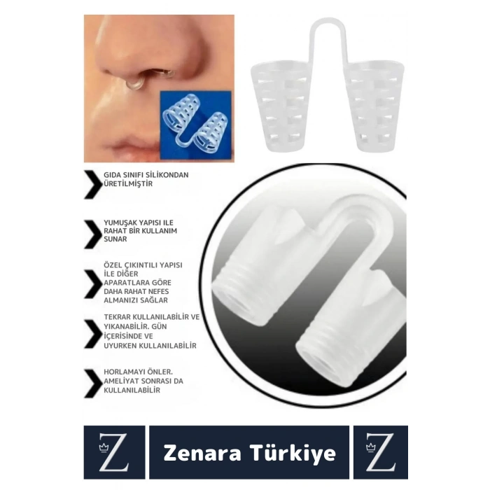 Premium Horlama Azaltıcı Rahat Nefes Alıp Verme Uyku Horlama Önleyici Burun Delik Aparatı 4 Adet