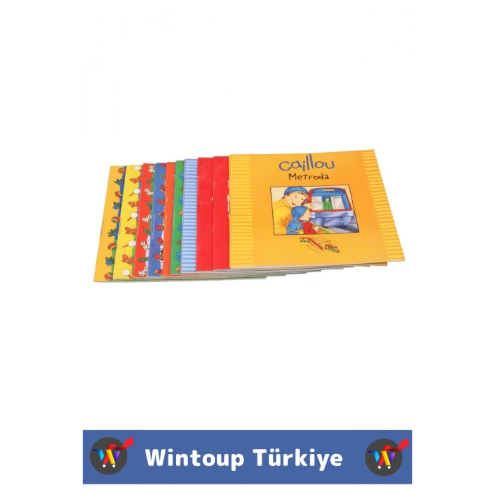 Eğitici Eğlenceli İlgi Çekici Dil Bilgisi Gelişimi Bebek Çocuk Hikaye Kitapları CAILLOU 10lu Set