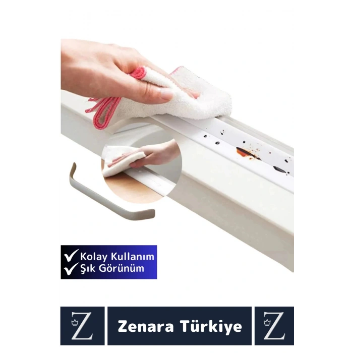 Premium Uzun Ömürlü Suya Neme Küfe Dayanıklı Mutfak Lavabo Pencere Kenar Yalıtım Bandı 3.2 Mt X 2 Ad