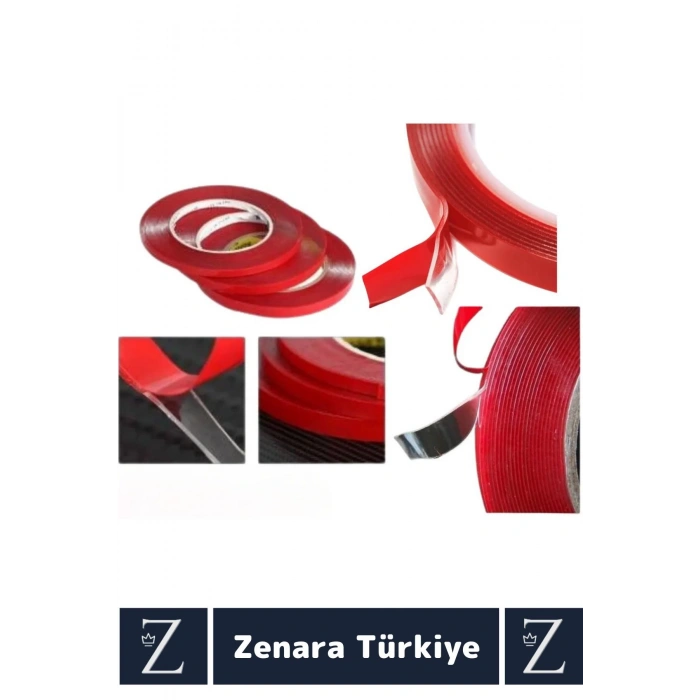 Premium Nano Teknoloji Güçlü Tamir Cam İç Dış Mekan Montaj Çift Taraflı Şeffaf Bant 1.5 Mt X 4 Adet