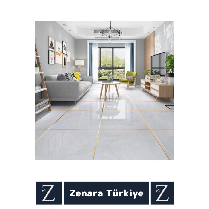 Premium Kendinden Yapışkanlı Su Geçirmez Fayans Arası GOLD Şerit Derz Bant 0.5 Cm X 50 Metre 2 Adet