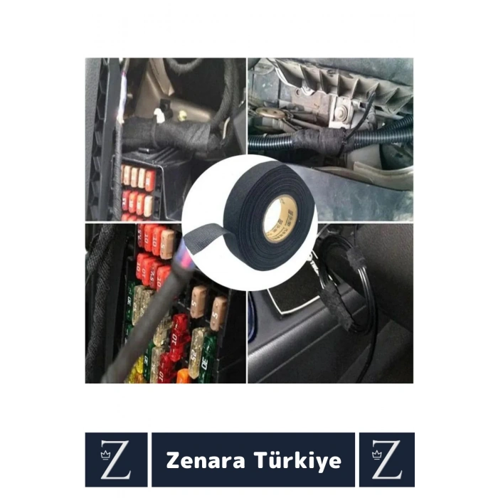 Isıya Dayanıklı Yüksek Aşınma Dirençli Kalıntı Bırakmaz Kaymaz Alev Geciktirici Bant 10 MetreX3 Adet