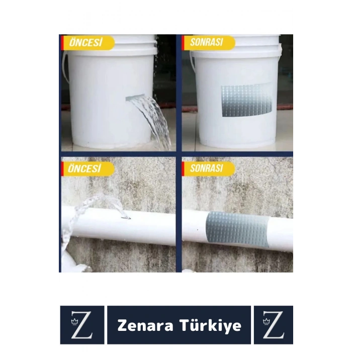 Ultra Güçlü Suya Neme Dayanıklı Çok Amaçlı Onarım Tamir İzolasyon Bantı Yeşil 48 Mmx10 Mt 4 Adet