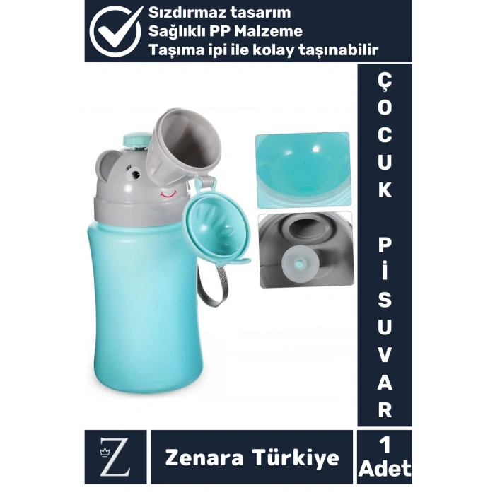 Premium Sağlıklı PP Malzeme +2 Yaş Taşıma İpli Tuvalet Eğitim Çocuk Lazımlık Sızdırmaz Pisuvar