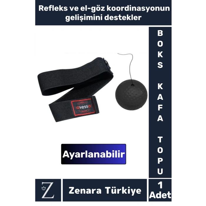 Premium El Göz Koordinasyonu Refleks Geliştirici Ayarlanabilir İpli BOKS ANTRENMAN KAFA TOPU