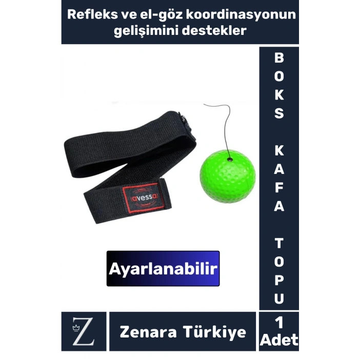 Premium El Göz Koordinasyonu Refleks Geliştirici Ayarlanabilir İpli BOKS ANTRENMAN KAFA TOPU