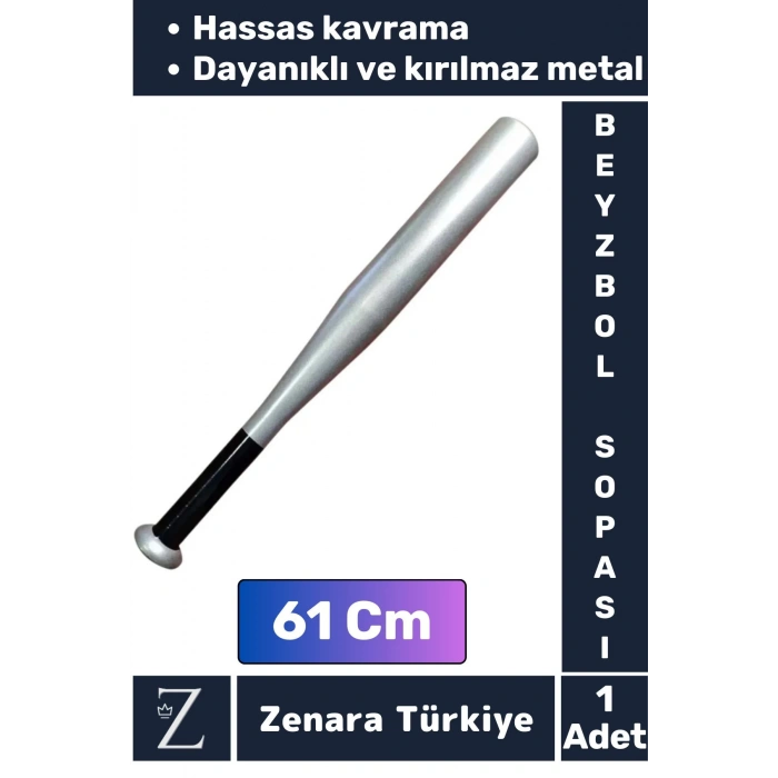 Premium Yüksek Kaliteli Kırılmaz Hassas Kavrama Kabiliyeti Metal Baseboll Beyzbol Sopası 61 Cm