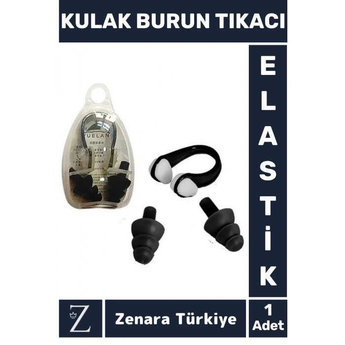 Özel Set Yumuşak Elastik Havuz Deniz Su Sızdırma Gürültü Önleyici KULAK BURUN TIKACI SETİ