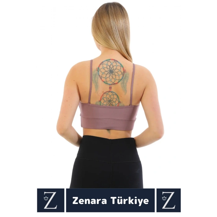 Luxery Göğüs Toparlayan Sarkma Önleyen Spor Gündelik Kullanım Ön Çapraz Askılı Micro Crop Büstiyer