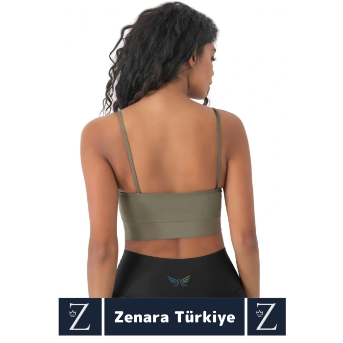 Luxery Göğüs Toparlayan Sarkma Önleyen Spor Gündelik Kullanım Ön Çapraz Askılı Micro Crop Büstiyer