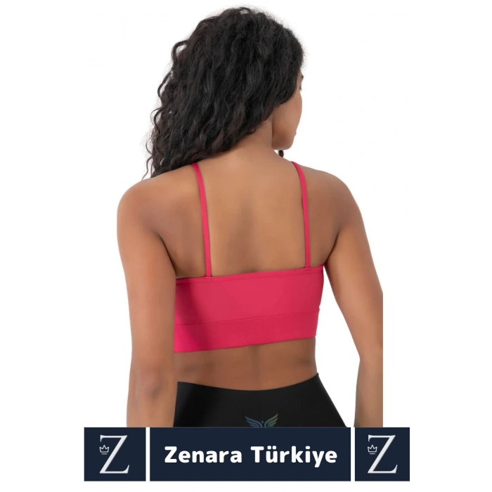 Luxery Göğüs Toparlayan Sarkma Önleyen Spor Gündelik Kullanım Ön Çapraz Askılı Micro Crop Büstiyer