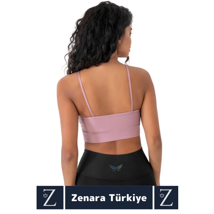 Luxery Göğüs Toparlayan Sarkma Önleyen Spor Gündelik Kullanım Ön Çapraz Askılı Micro Crop Büstiyer